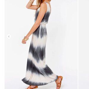C and C California C&C Maxi Long Tye Dye Silky Dress XS
